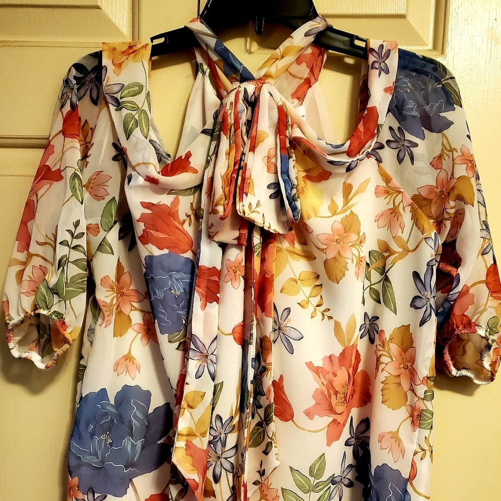 New York & Co Women's  Cold Shoulder Blouse